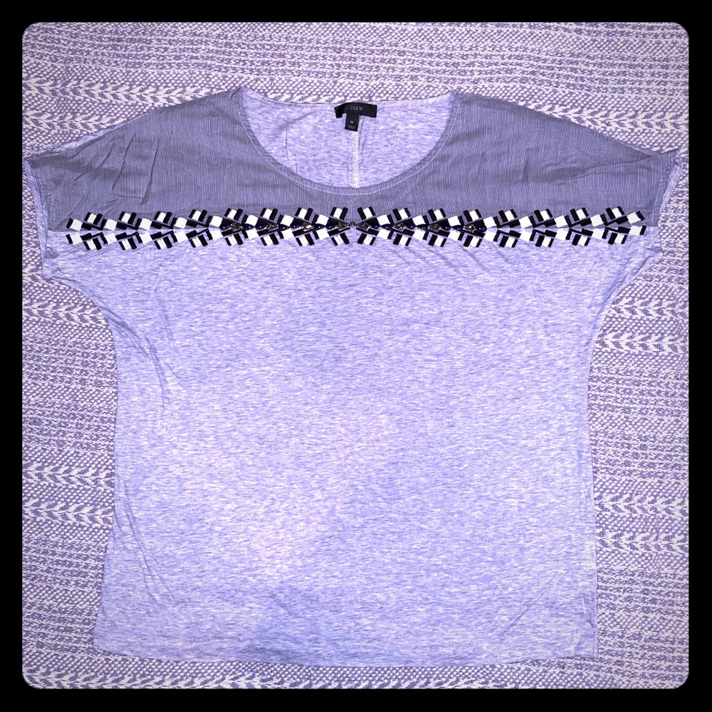 J. Crew Embellished Tee